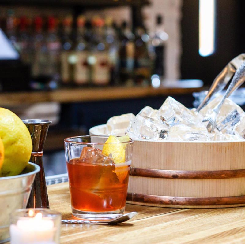 Cocktail from Chicken and Whiskey - Speakeasy bar on 14th Street in Washington, DC