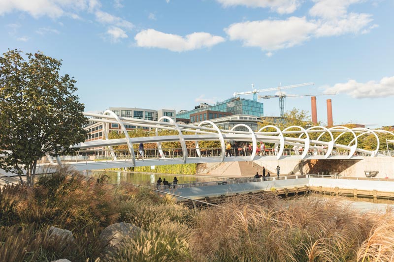 Early Fall at Yards Park Bridge on the Capitol Riverfront - Things to Do in Washington, DC