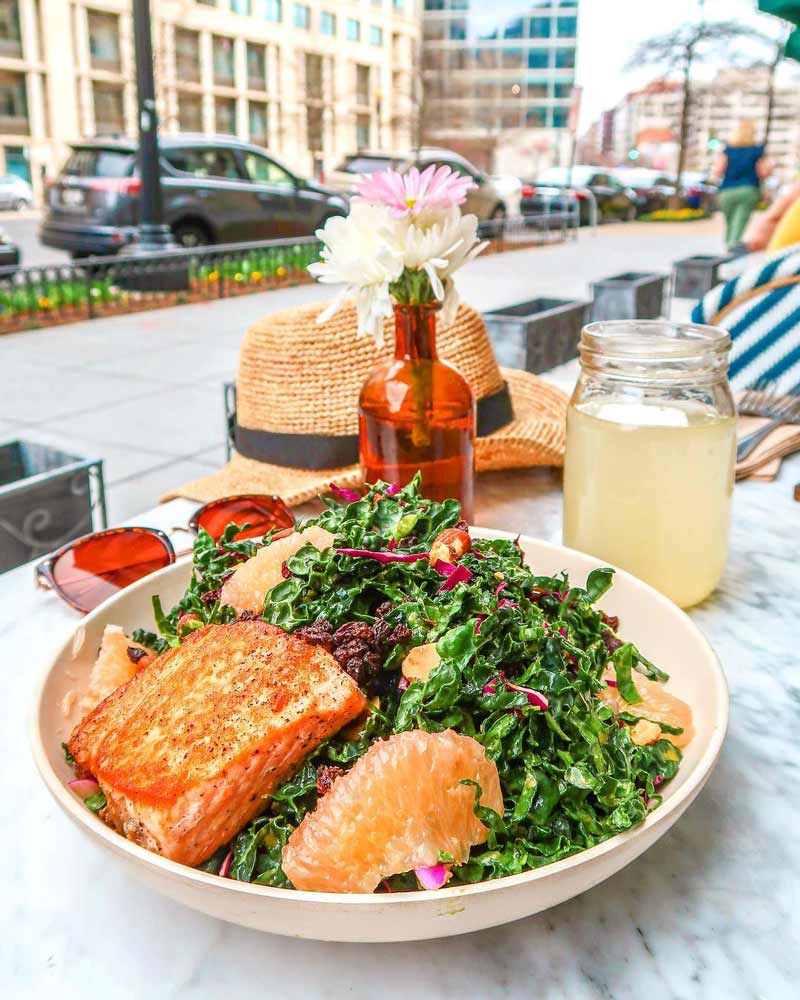 @taralynnmcnitt - Organic salmon salad from Flower Child - Healthy, fast-casual food in Washington, DC @taralynnmcnitt - Organic salmon salad from Flower Child - Healthy, fast-casual food in Washington, DC