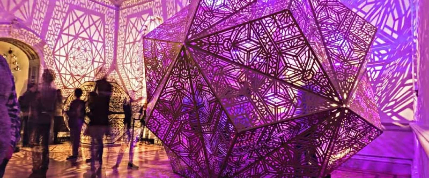 @manishmoghe - Visitors at No Spectators Burning Man exhibit at the Smithsonian Renwick Gallery - Cutting-edge art exhibit in Washington, DC