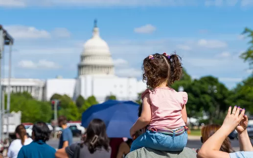 Family in Downtown DC
