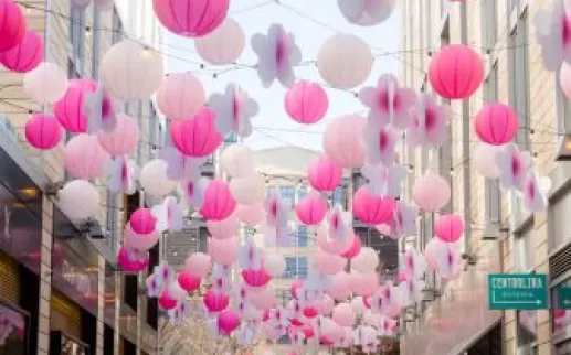 Cherry Blossom lanterns at CityCenter thumbnail