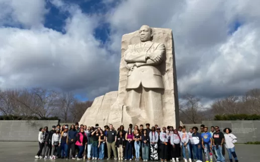 Students from the Academies of Hospitality & Tourism, Culinary Arts and Mass Media participated in a two-day field trip across Washington, DC.