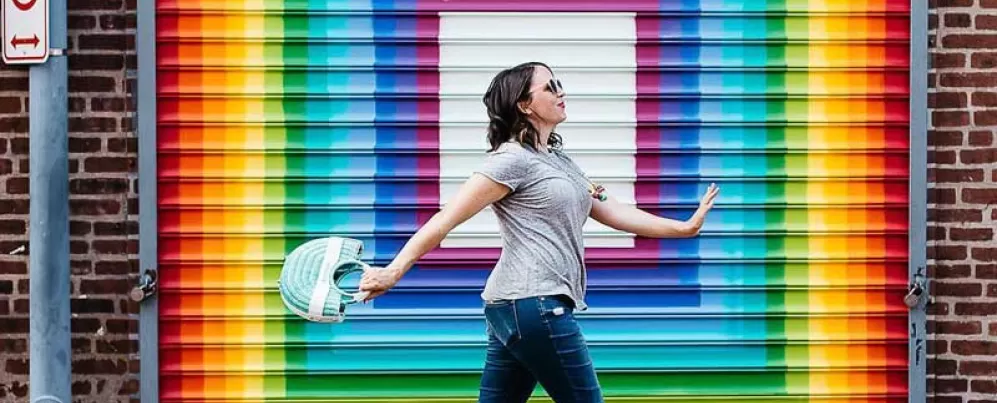 @beautifulpaper - 'LOVE' mural in Shaw's Blagden Alley - Colorful things to do in Washington, DC