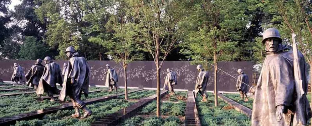 The Korean War Veterans Memorial on the National Mall - Monuments and memorials in Washington, DC