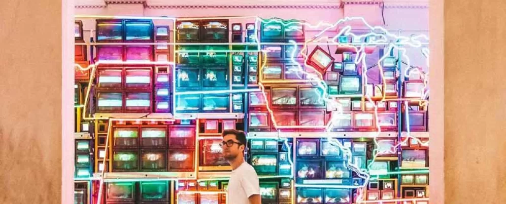 @discoverwithblake - Electronic Superhighway at the Smithsonian American Art Museum - Free museum in Washington, DC