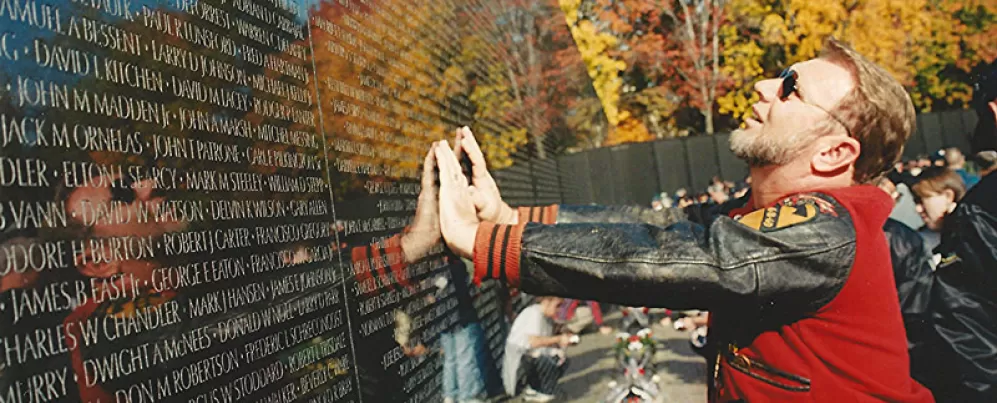 Vietnam Veterans Memorial on Veterans Day - Washington, DC